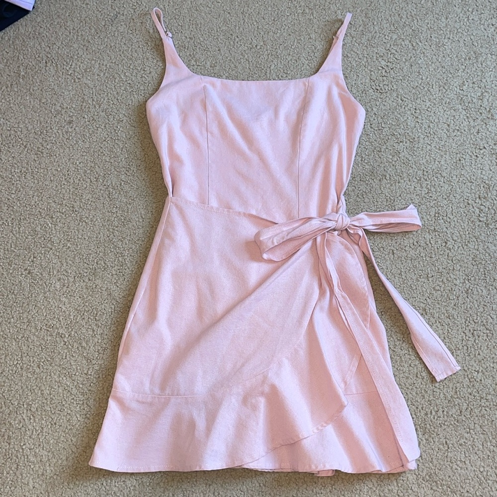 Princess Polly Wrap Tie Mini Dress